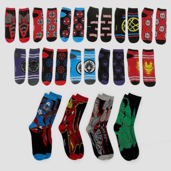 Disney Marvel Advent Calendar Socks 15 pk - Picture 6 of 14